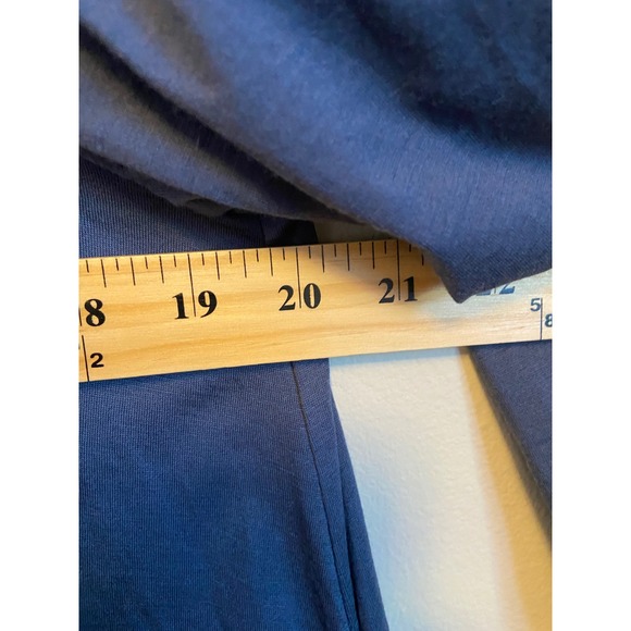 wool& Merino Wool Blend Ombre V-Neck 3/4 Sleeve Tunic Dress Size Large - Picture 3 of 6